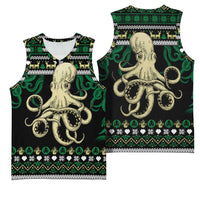 Octopus Cool Christmas Design Basketball Jersey Xmas Holiday Patterns - Wonder Print Shop