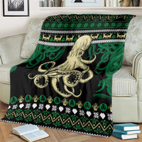 Octopus Cool Christmas Design Blanket Xmas Holiday Patterns - Wonder Print Shop