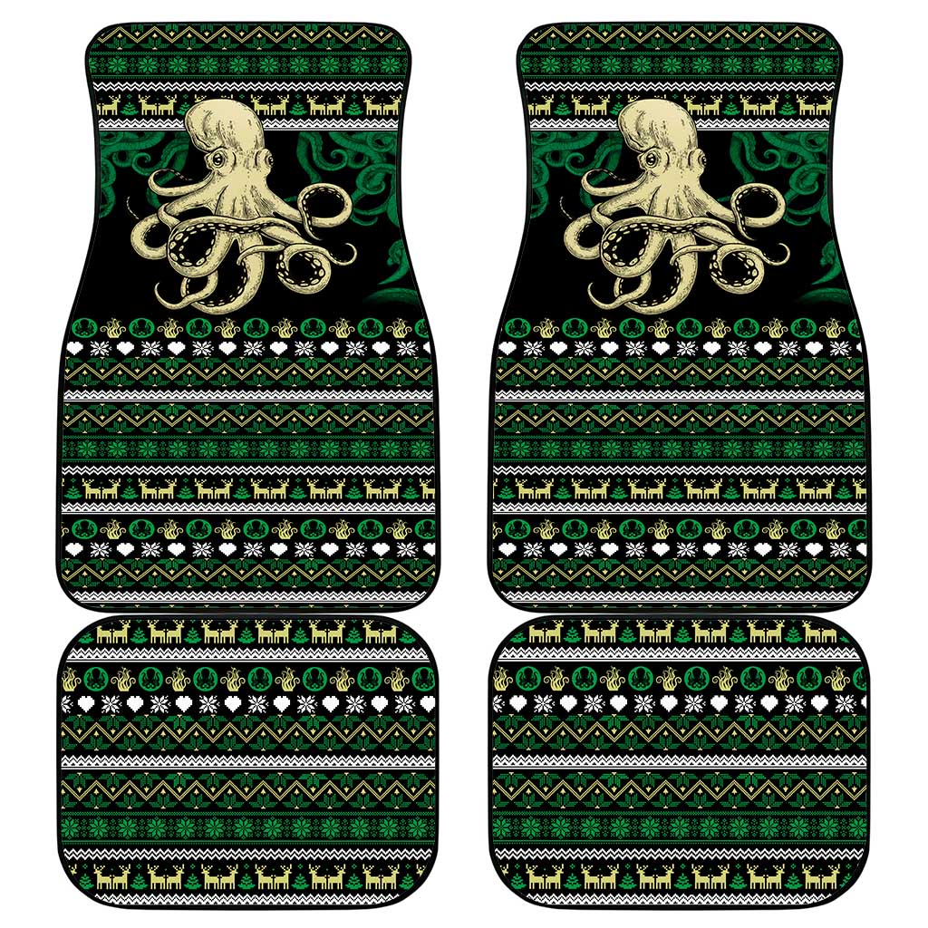 Octopus Cool Christmas Design Car Mats Xmas Holiday Patterns - Wonder Print Shop