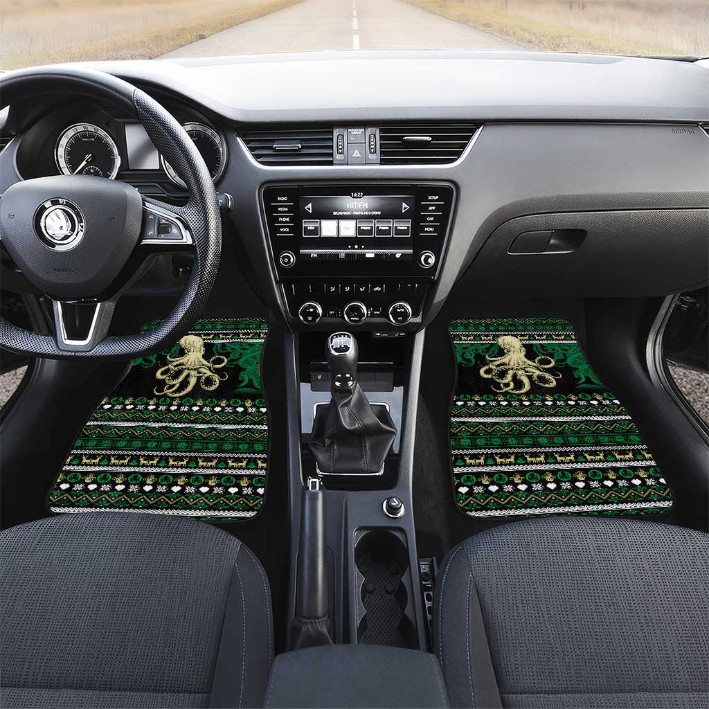Octopus Cool Christmas Design Car Mats Xmas Holiday Patterns - Wonder Print Shop