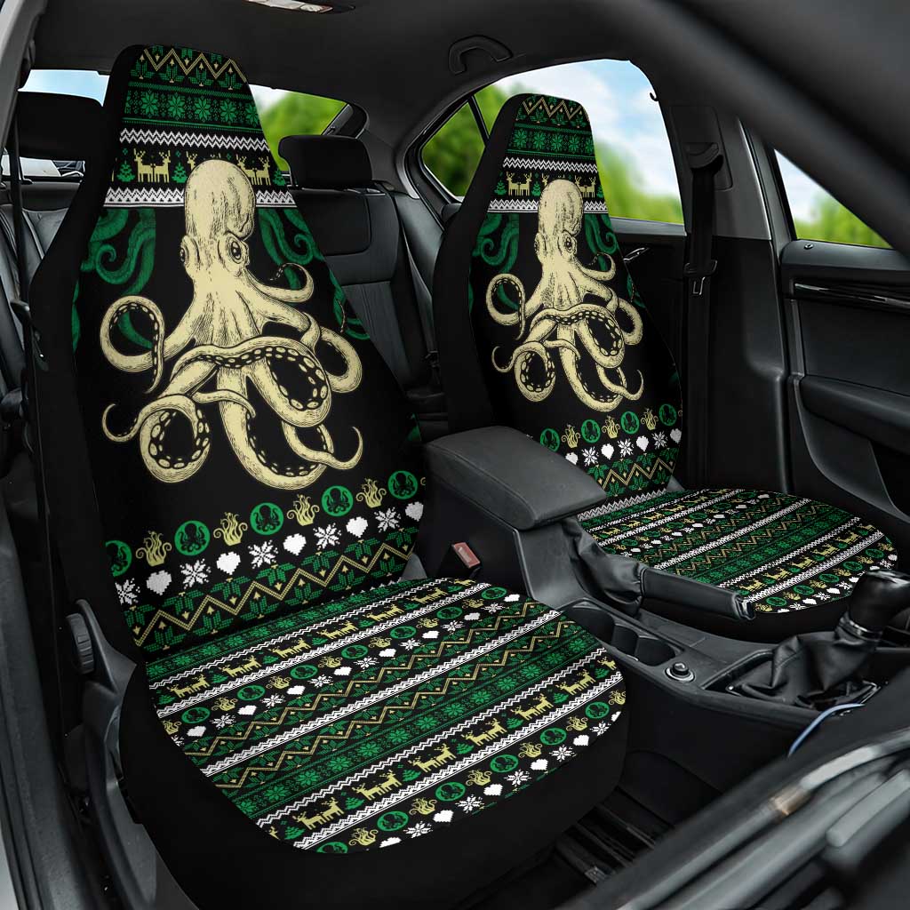 Octopus Cool Christmas Design Car Seat Cover Xmas Holiday Patterns - Wonder Print Shop