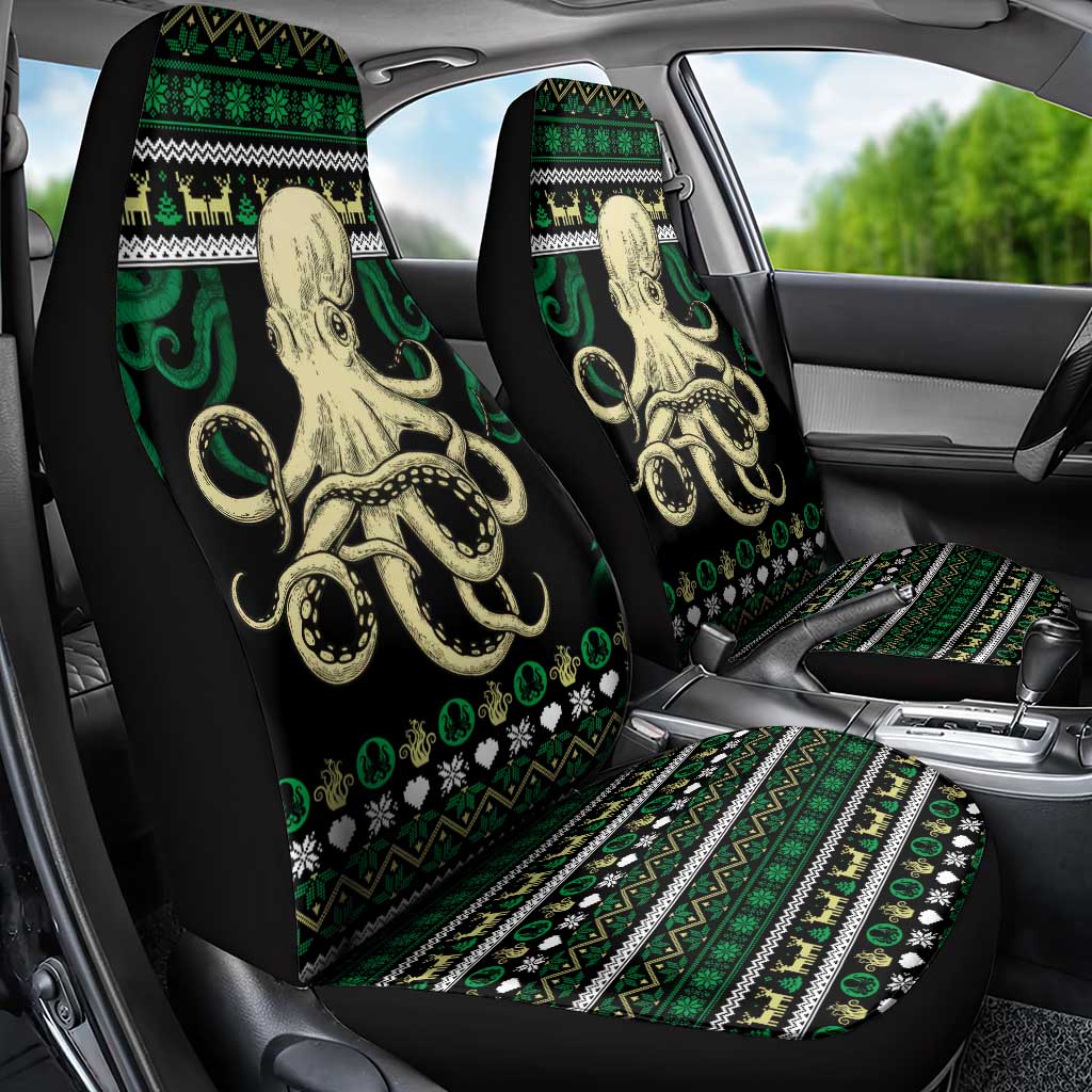 Octopus Cool Christmas Design Car Seat Cover Xmas Holiday Patterns - Wonder Print Shop