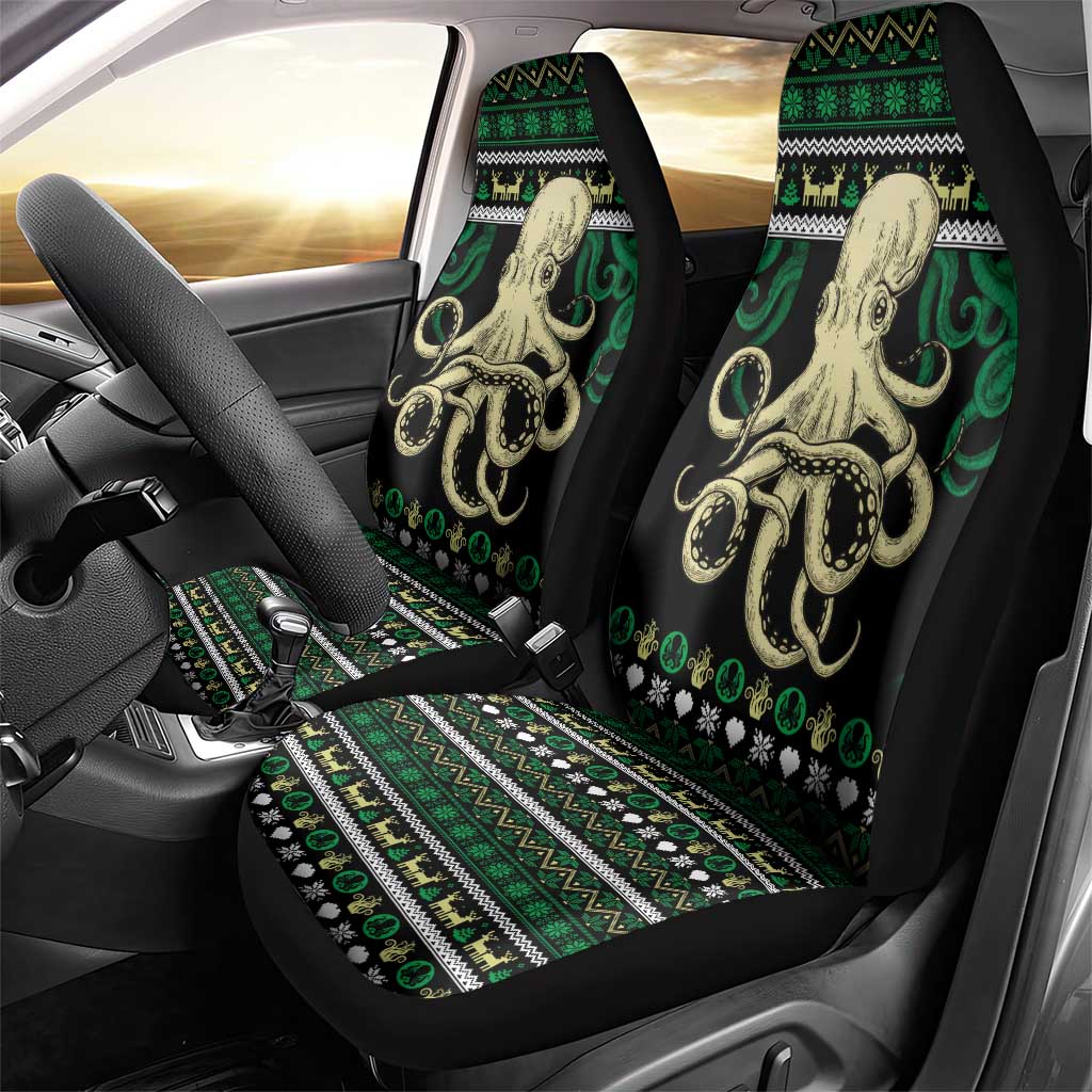 Octopus Cool Christmas Design Car Seat Cover Xmas Holiday Patterns - Wonder Print Shop
