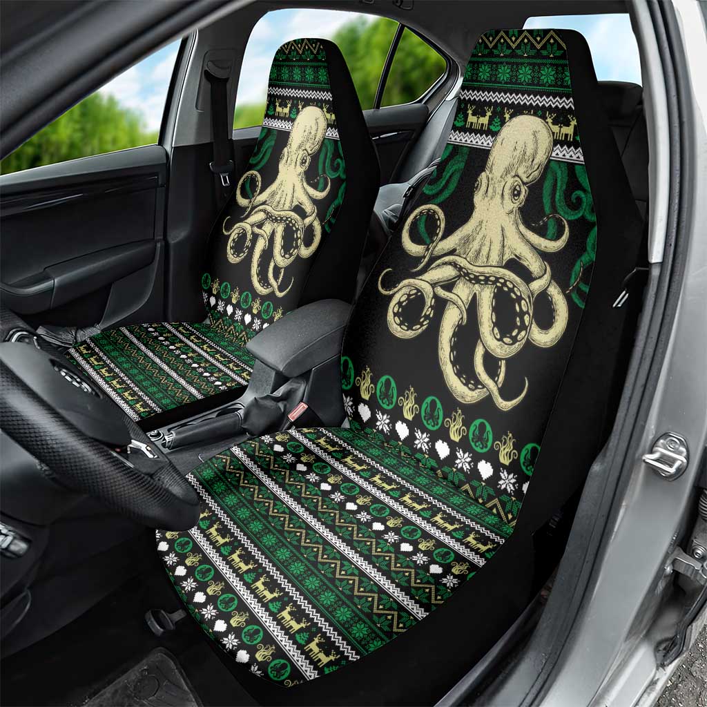 Octopus Cool Christmas Design Car Seat Cover Xmas Holiday Patterns - Wonder Print Shop