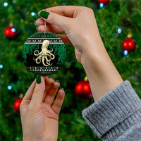 Octopus Cool Christmas Design Ceramic Ornament Xmas Holiday Patterns - Wonder Print Shop