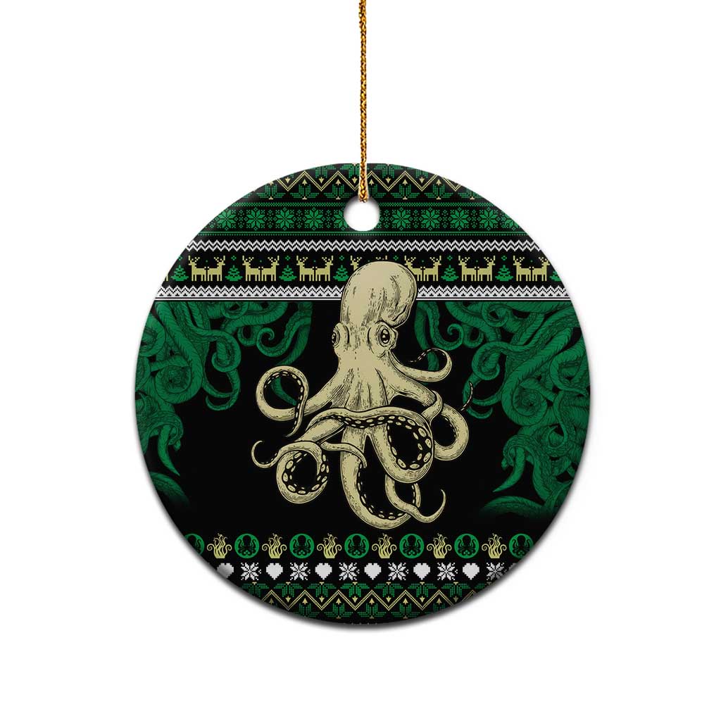 Octopus Cool Christmas Design Ceramic Ornament Xmas Holiday Patterns - Wonder Print Shop