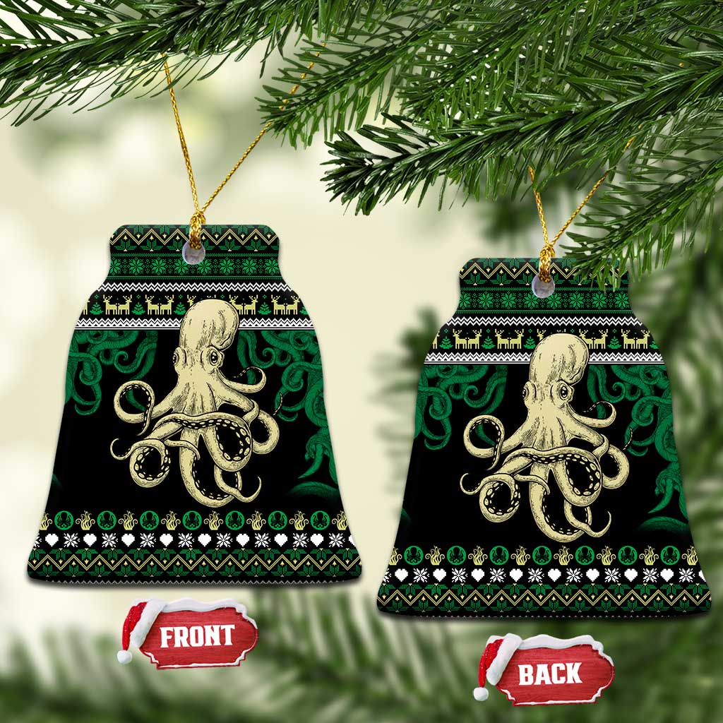 Octopus Cool Christmas Design Ceramic Ornament Xmas Holiday Patterns - Wonder Print Shop