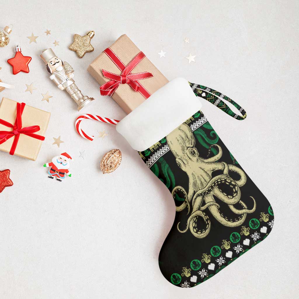 Octopus Cool Christmas Design Christmas Stocking Xmas Holiday Patterns - Wonder Print Shop
