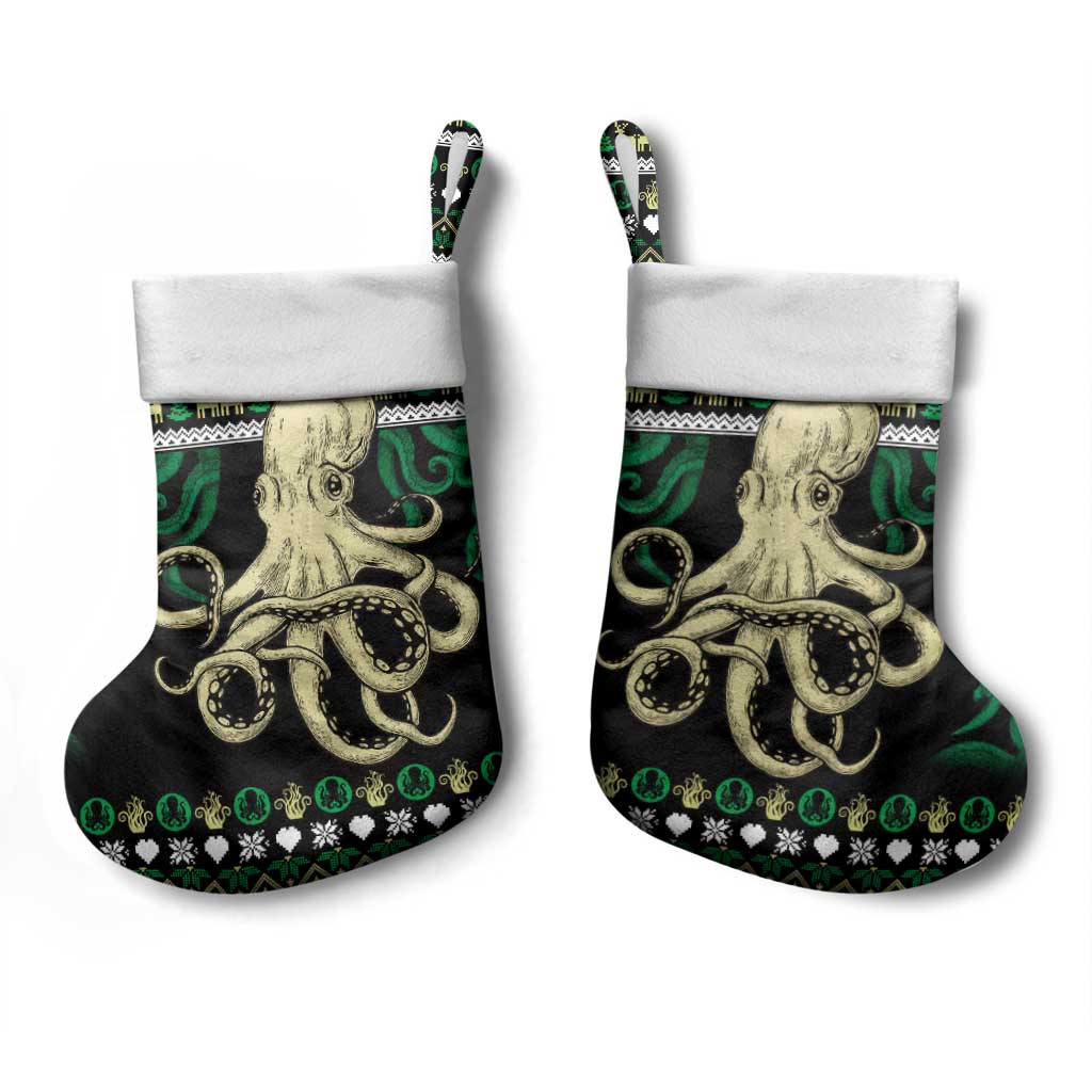Octopus Cool Christmas Design Christmas Stocking Xmas Holiday Patterns - Wonder Print Shop