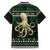 Octopus Cool Christmas Design Family Matching Long Sleeve Bodycon Dress and Hawaiian Shirt Xmas Holiday Patterns - Wonder Print Shop