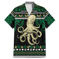 Octopus Cool Christmas Design Family Matching Mermaid Dress and Hawaiian Shirt Xmas Holiday Patterns - Wonder Print Shop