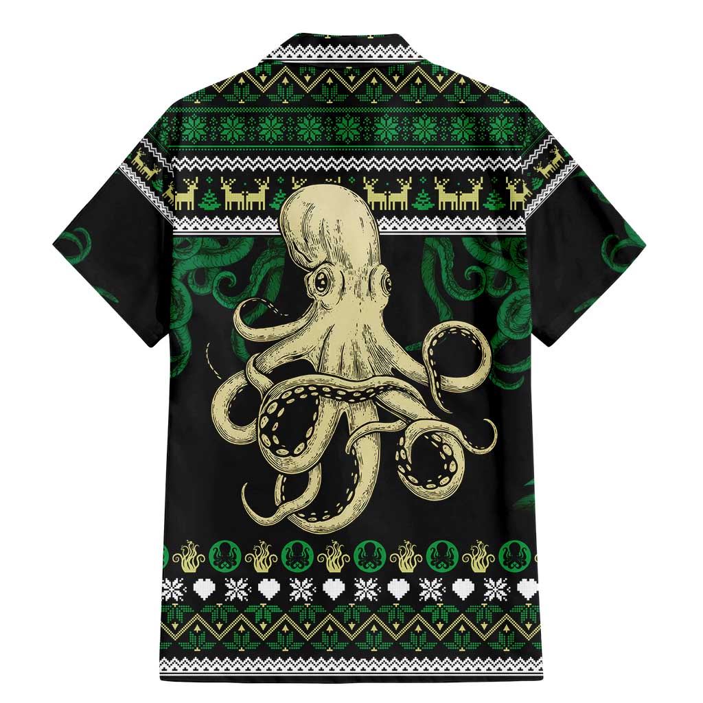 Octopus Cool Christmas Design Family Matching Mermaid Dress and Hawaiian Shirt Xmas Holiday Patterns - Wonder Print Shop