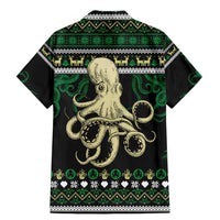 Octopus Cool Christmas Design Family Matching Mermaid Dress and Hawaiian Shirt Xmas Holiday Patterns - Wonder Print Shop