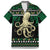 Octopus Cool Christmas Design Family Matching Off The Shoulder Long Sleeve Dress and Hawaiian Shirt Xmas Holiday Patterns - Wonder Print Shop