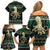 Octopus Cool Christmas Design Family Matching Off Shoulder Short Dress and Hawaiian Shirt Xmas Holiday Patterns - Wonder Print Shop