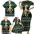 Octopus Cool Christmas Design Family Matching Short Sleeve Bodycon Dress and Hawaiian Shirt Xmas Holiday Patterns - Wonder Print Shop