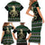 Octopus Cool Christmas Design Family Matching Short Sleeve Bodycon Dress and Hawaiian Shirt Xmas Holiday Patterns - Wonder Print Shop