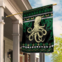 Octopus Cool Christmas Design Garden Flag Xmas Holiday Patterns - Wonder Print Shop