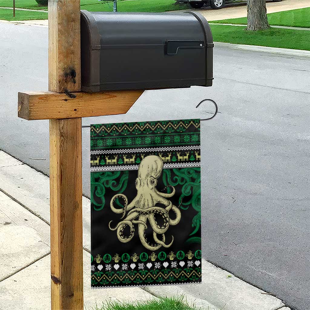 Octopus Cool Christmas Design Garden Flag Xmas Holiday Patterns - Wonder Print Shop