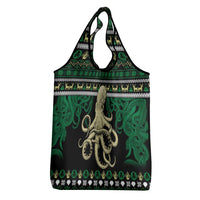Octopus Cool Christmas Design Grocery Bag Xmas Holiday Patterns - Wonder Print Shop