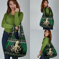 Octopus Cool Christmas Design Grocery Bag Xmas Holiday Patterns - Wonder Print Shop