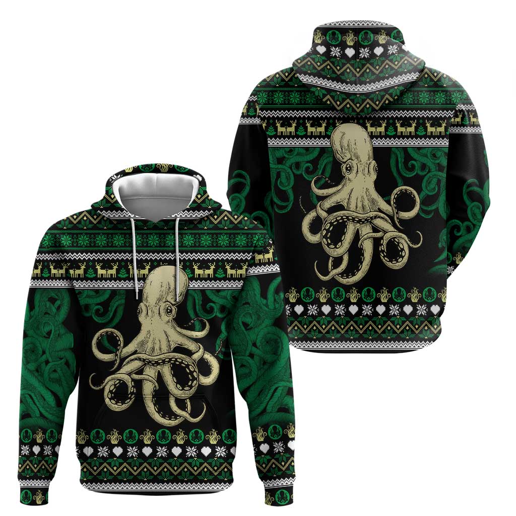 Octopus Cool Christmas Design Hoodie Xmas Holiday Patterns - Wonder Print Shop