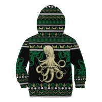 Octopus Cool Christmas Design Kid Hoodie Xmas Holiday Patterns - Wonder Print Shop