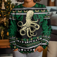 Octopus Cool Christmas Design Kid Ugly Christmas Sweater Xmas Holiday Patterns - Wonder Print Shop