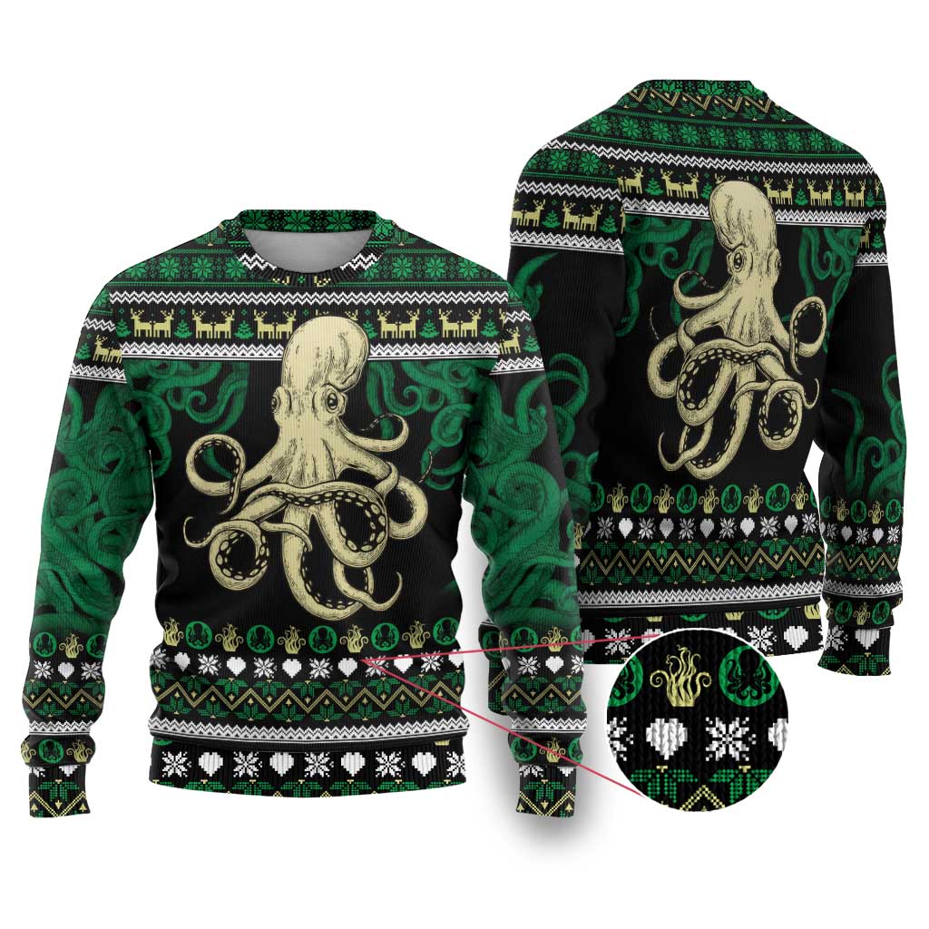 Octopus Cool Christmas Design Ugly Christmas Sweater Xmas Holiday Patterns - Wonder Print Shop