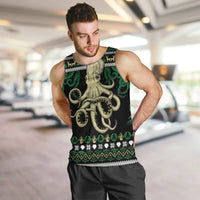 Octopus Cool Christmas Design Men Tank Top Xmas Holiday Patterns - Wonder Print Shop