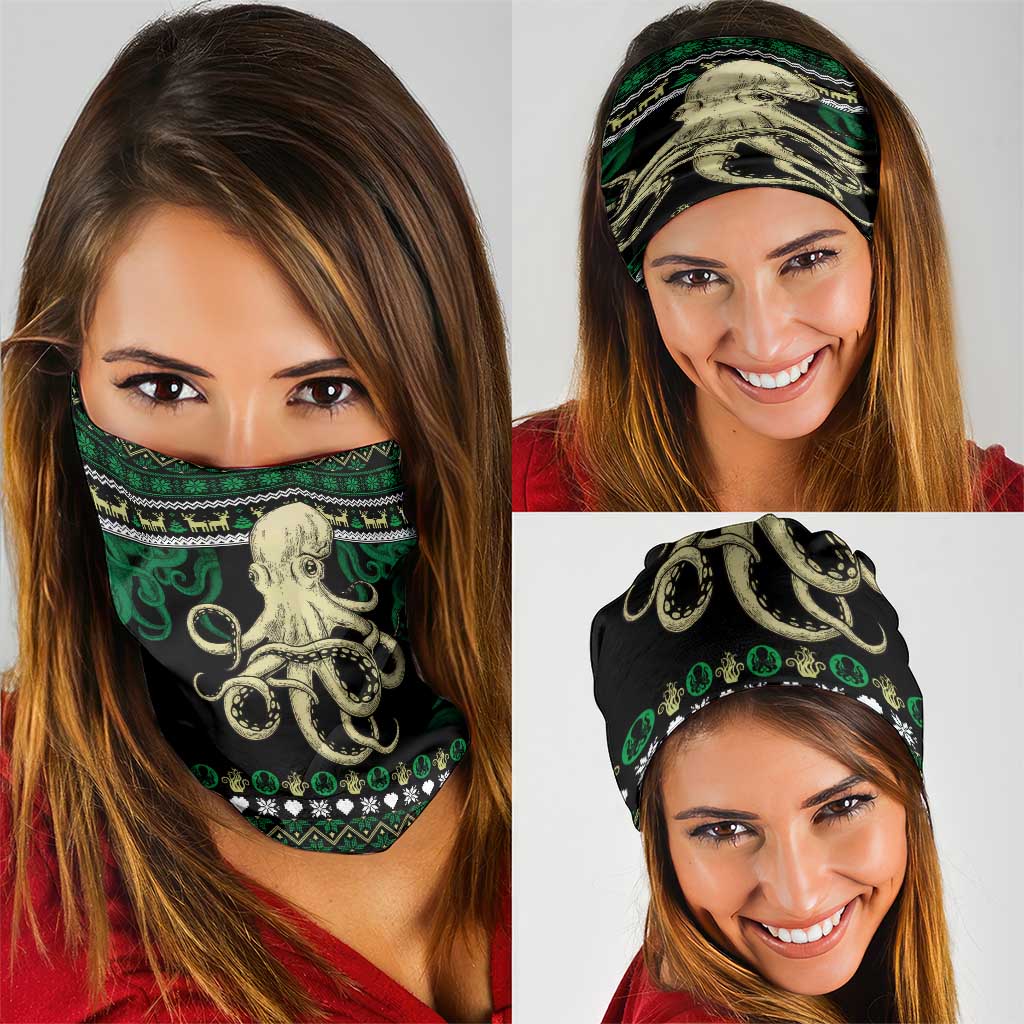Octopus Cool Christmas Design Neck Gaiter Xmas Holiday Patterns - Wonder Print Shop