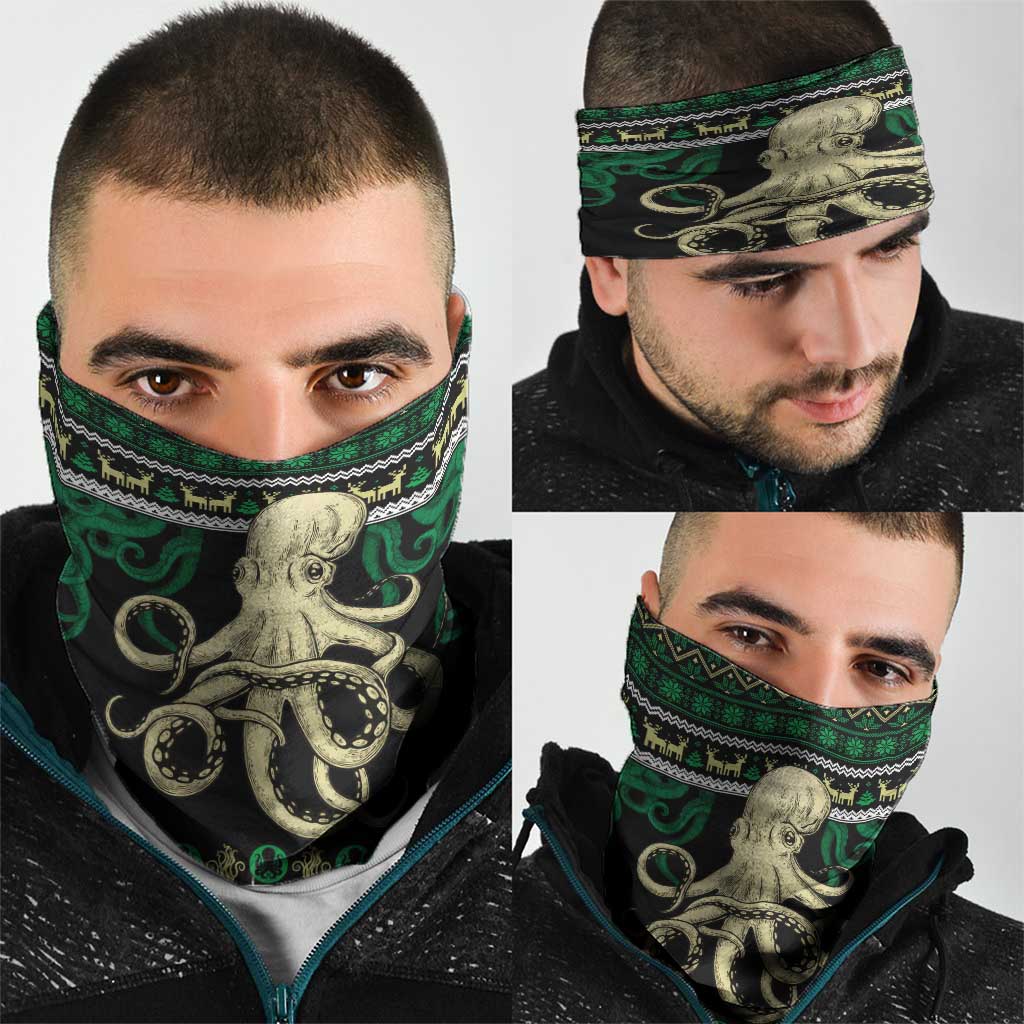 Octopus Cool Christmas Design Neck Gaiter Xmas Holiday Patterns - Wonder Print Shop