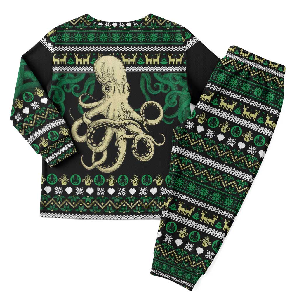 Octopus Cool Christmas Design Christmas Pajama Set Xmas Holiday Patterns - Wonder Print Shop