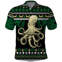 Octopus Cool Christmas Design Polo Shirt Xmas Holiday Patterns - Wonder Print Shop