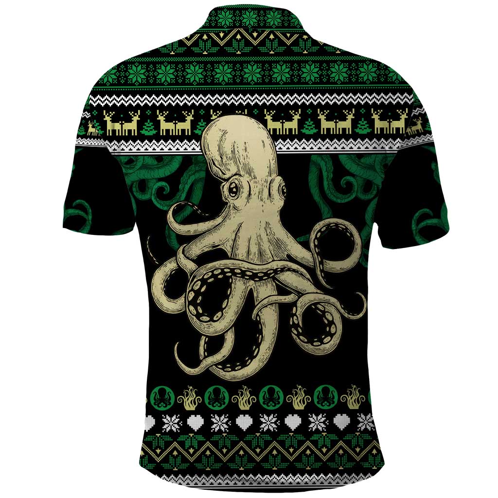 Octopus Cool Christmas Design Polo Shirt Xmas Holiday Patterns - Wonder Print Shop