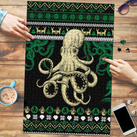Octopus Cool Christmas Design Puzzle Xmas Holiday Patterns - Wonder Print Shop