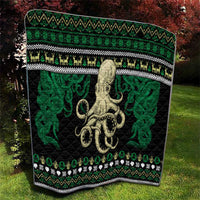 Octopus Cool Christmas Design Quilt Xmas Holiday Patterns - Wonder Print Shop
