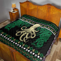 Octopus Cool Christmas Design Quilt Xmas Holiday Patterns - Wonder Print Shop
