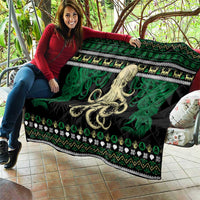 Octopus Cool Christmas Design Quilt Xmas Holiday Patterns - Wonder Print Shop