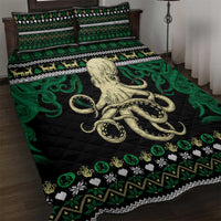 Octopus Cool Christmas Design Quilt Bed Set Xmas Holiday Patterns - Wonder Print Shop