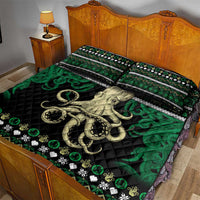 Octopus Cool Christmas Design Quilt Bed Set Xmas Holiday Patterns - Wonder Print Shop