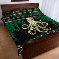 Octopus Cool Christmas Design Quilt Bed Set Xmas Holiday Patterns - Wonder Print Shop