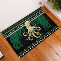 Octopus Cool Christmas Design Rubber Doormat Xmas Holiday Patterns - Wonder Print Shop