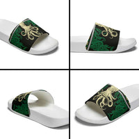 Octopus Cool Christmas Design Slide Sandals Xmas Holiday Patterns - Wonder Print Shop