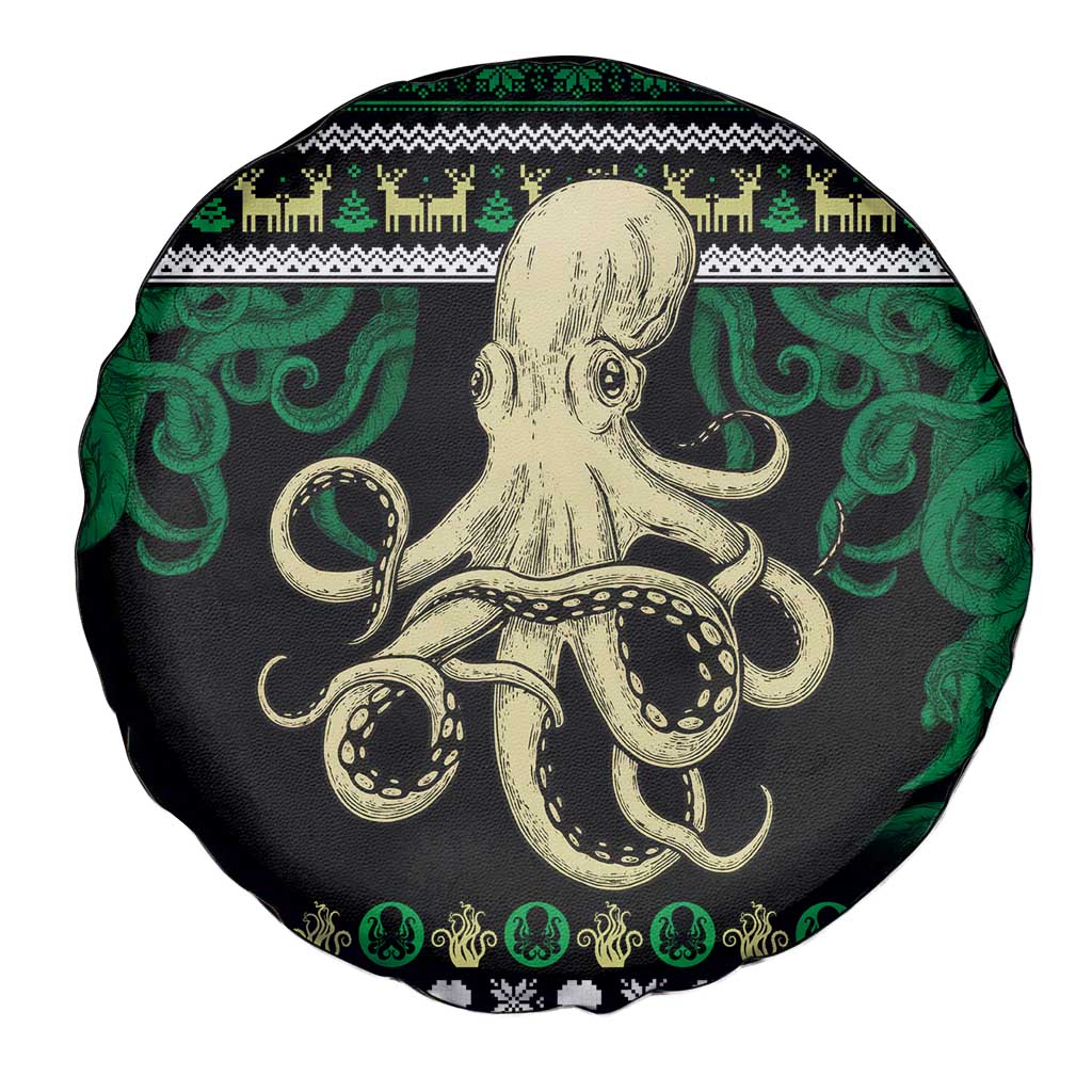 Octopus Cool Christmas Design Spare Tire Cover Xmas Holiday Patterns - Wonder Print Shop