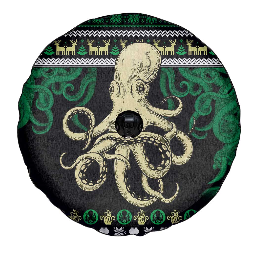 Octopus Cool Christmas Design Spare Tire Cover Xmas Holiday Patterns - Wonder Print Shop