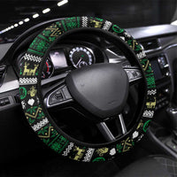 Octopus Cool Christmas Design Steering Wheel Cover Xmas Holiday Patterns - Wonder Print Shop