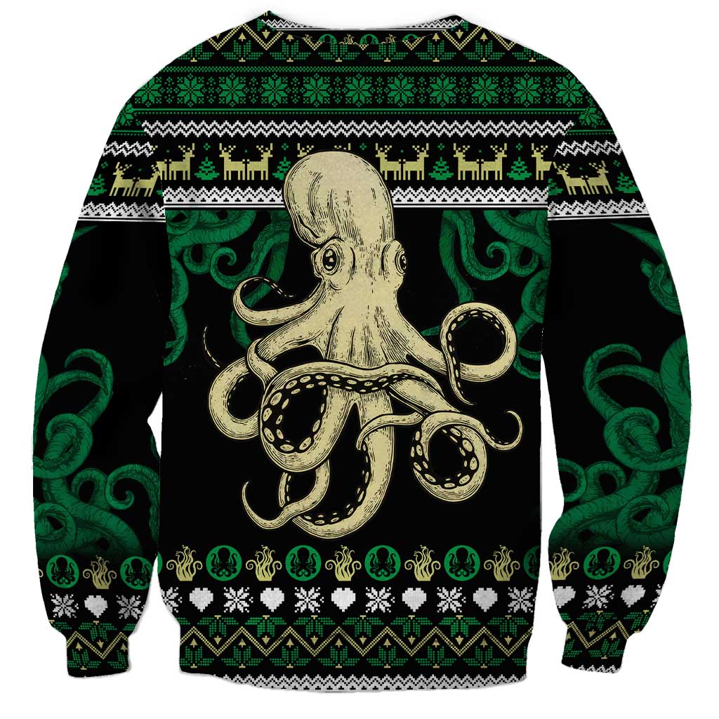 Octopus Cool Christmas Design Sweatshirt Xmas Holiday Patterns - Wonder Print Shop