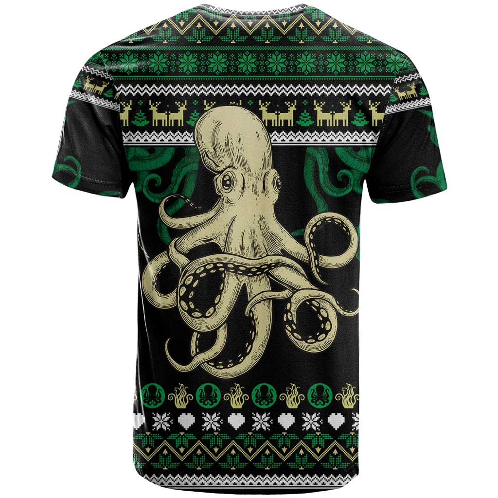 Octopus Cool Christmas Design T Shirt Xmas Holiday Patterns - Wonder Print Shop