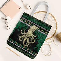 Octopus Cool Christmas Design Tote Bag Xmas Holiday Patterns - Wonder Print Shop